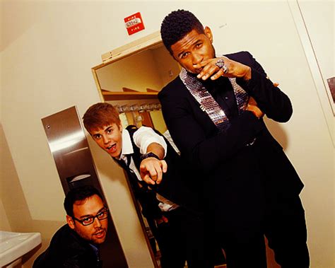 Usher and Justin Bieber