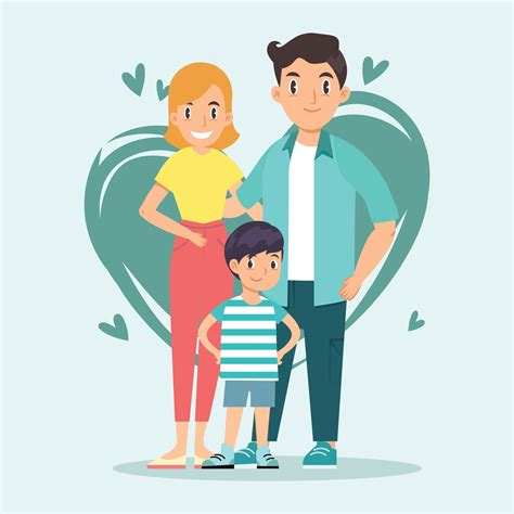 happy family cartoon style design 2396547 Vector Art at Vecteezy