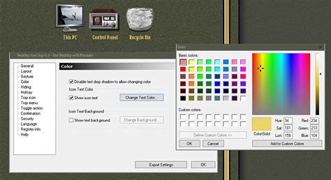 How to change desktop icon font color - brazilroc