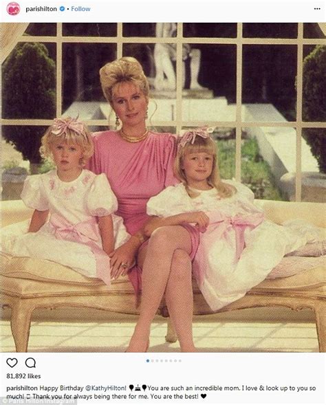 Paris Hilton looks identical to mother Kathy Hilton in throwback pic | Daily Mail Online