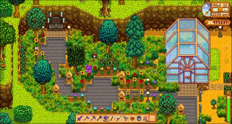 I turned Grandpa's shrine into a bit of a garden. : r/StardewValley