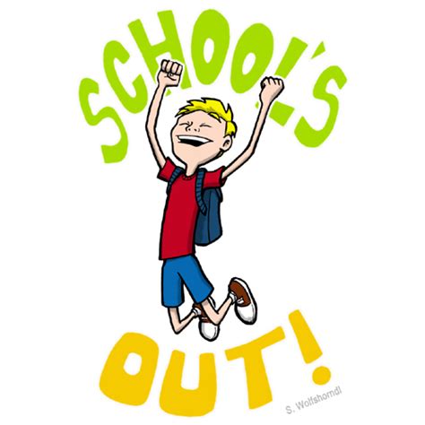 Schools Out Cartoon