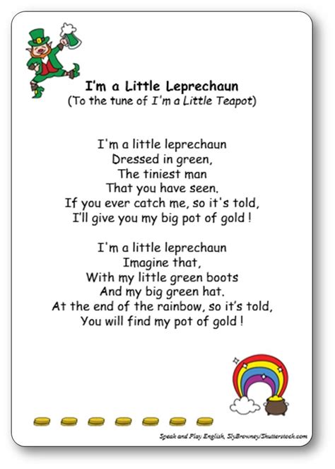 I'm a Little Leprechaun - Song for Saint Patrick's Day with Lyrics