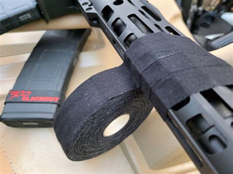 Tactical Tape for Enhanced Firearm Grip, Rifle Cable Management, and Improved Gun Control