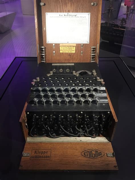 Had the privilege to see a real Enigma machine (Science Museum, London ...