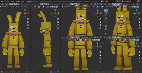 SpringBonnie Model Is Finished [FNAFMC/Blender2.8] by mrrabgamer on DeviantArt