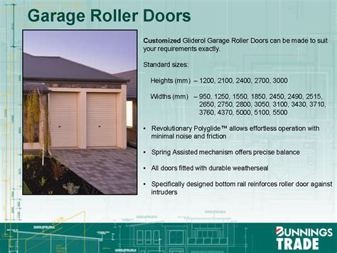 Standard Garage and Shed Roller Door Sizes ~ Building the Waldorf 48 with Porter Davis