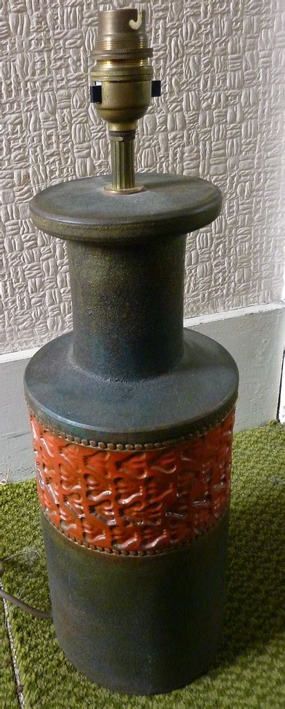 Bitossi Lamp Base? | 14" high lamp base with brass fitting.1… | Flickr