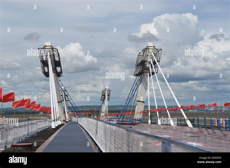 Chinese workers labor at the construction site of the the Heihe ...