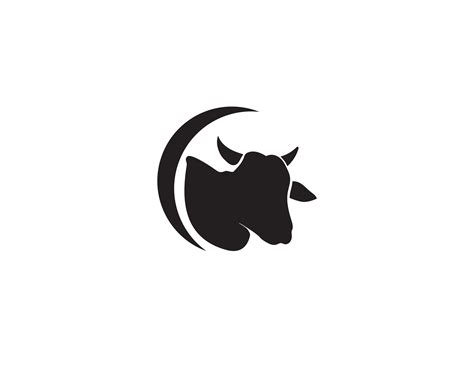 Cow head logo template vector 563661 Vector Art at Vecteezy