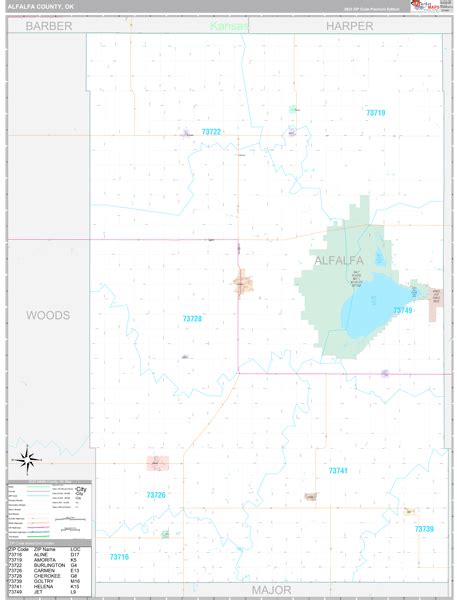 Alfalfa County, OK Maps