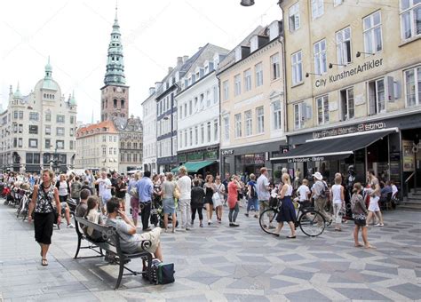 Stroget shopping street copenhagen denmark – Stock Editorial Photo ...