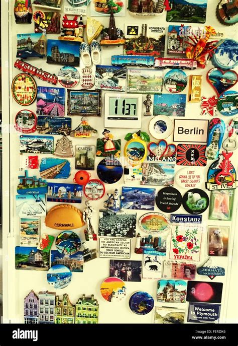 Souvenir Fridge Magnets Stock Photo - Alamy