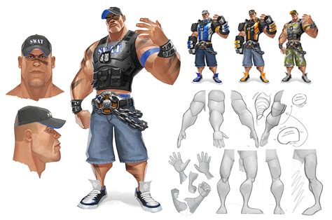 Richard Lyons - WWE Brawl character concepts