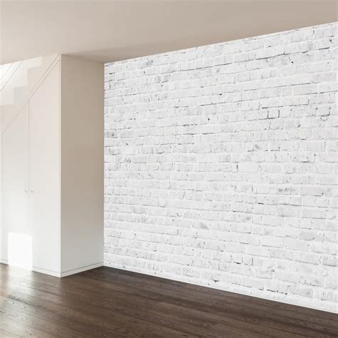 White Washed Brick Wall Mural en 2020 | Ladrillo encalado, Paredes de ...