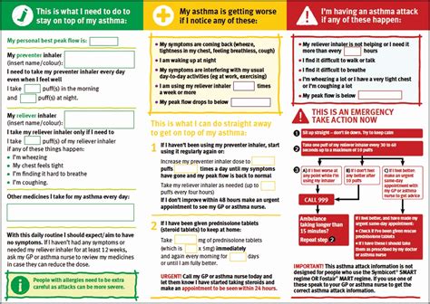 30 asthma Action Plan form – Tate Publishing News