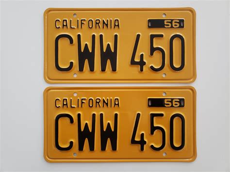 1956_cww450 | California Old License Plates