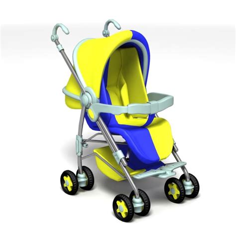 3d model perambulator babycarriage