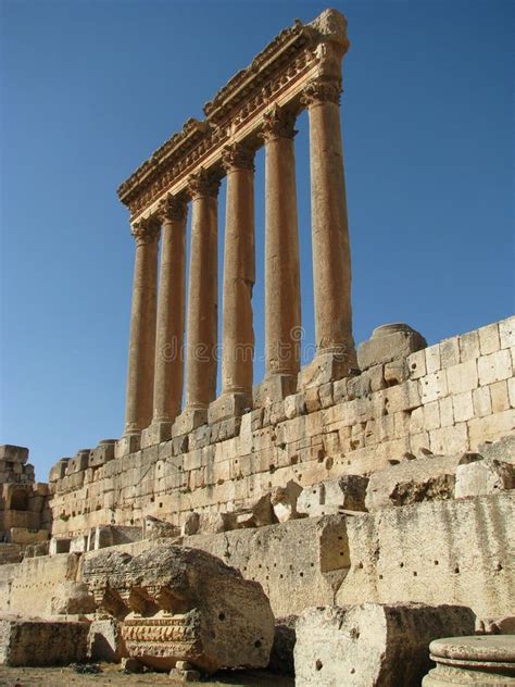 Baalbek Temple Complex, Lebanon Stock Photo - Image of lebanon, rome ...