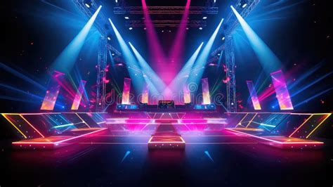 Dance Stage Party Background Stock Illustration - Illustration of live, crowd: 304172511