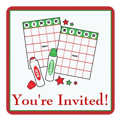 Bingo Holiday Party Invitation | Zazzle