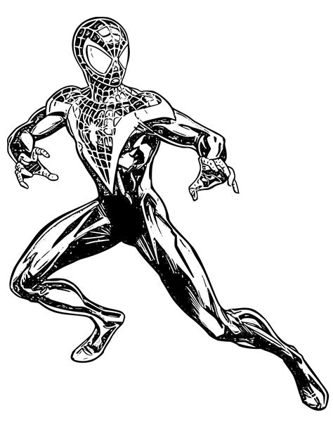 Ultimate Spiderman Miles Morales Coloring Pages (9 Printable Sheets ...