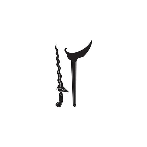 keris logo icon vector design template 13676471 Vector Art at Vecteezy