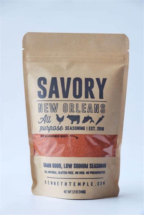 Savory New Orleans Seasoning - Kenneth Temple