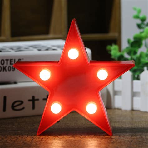 Small Star Shaped LED Desk Lamp Night Lights Decoration Kid Room Night Light Decorations #246493 ...