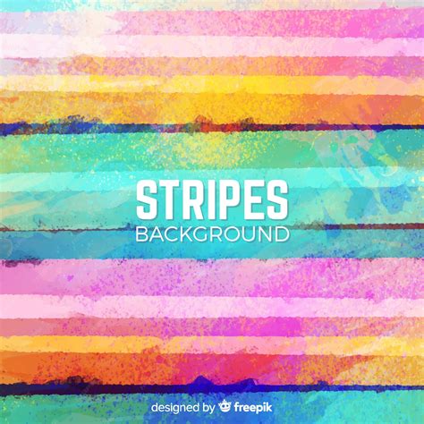 Premium Vector | Colorful watercolor stripe background