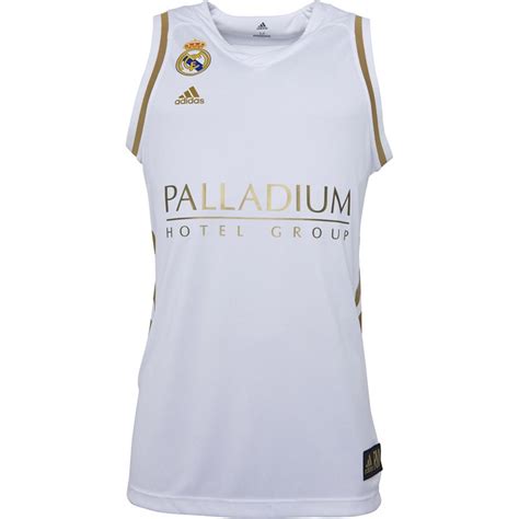 Buy adidas Mens RMCF Real Madrid Baloncesto Basketball Home Jersey White