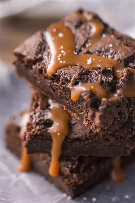 Salted Caramel Brownies: Gooey, rich, & indulgent! -Baking a Moment