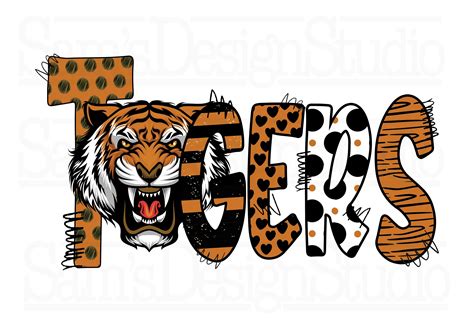 Orange and Black Tigers Png , Tigers Sublimation Designs Downloads - Etsy | Spirit shirts ...