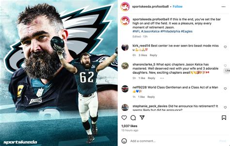 Jason Kelce Is Retiring From Football After The Eagles’ Emotional ...