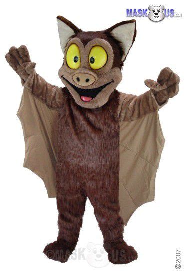 Brown Bat, Deluxe Adult Size Bat Mascot Costume - T0190 - MaskUS.com