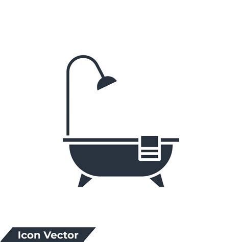 bathroom icon logo vector illustration. Bathroom Furniture symbol template for graphic and web ...