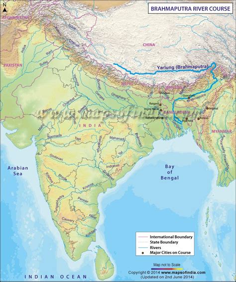 Brahmaputra River Map