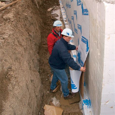 Exterior Foundation Waterproofing Membrane