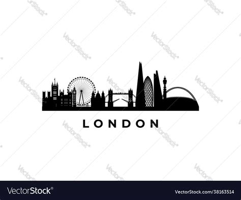 London skyline travel famous landmarks Royalty Free Vector