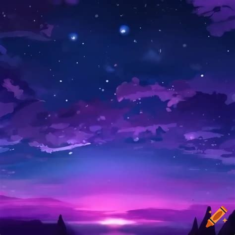 Anime-inspired night sky wallpaper on Craiyon