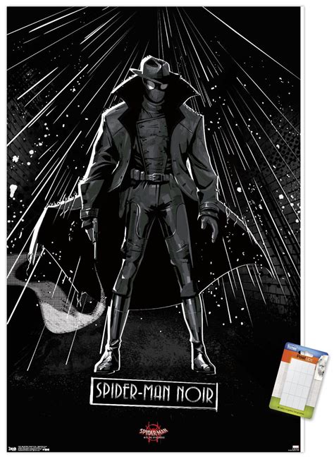 Marvel Spider-Man - Into The Spider-Verse - Spider-Man Noir Wall Poster, 22.375" x 34" - Walmart.com