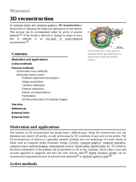 3D Reconstruction | PDF