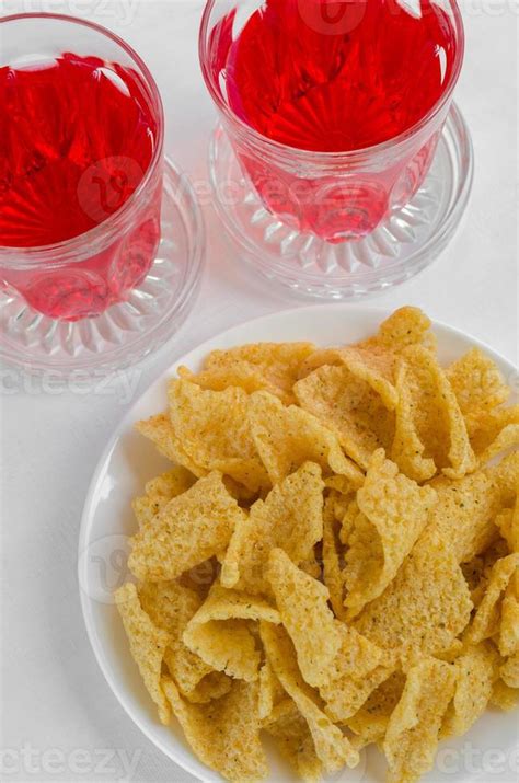 Crispy Snack with Soft Drink for Relaxing Time 19573237 Stock Photo at ...