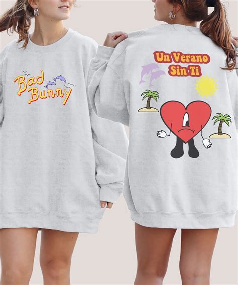 Badbunny Fan Merch, Badbunny Sweatshirt, Bad Bunny Shirt, Un Verano Sin ...