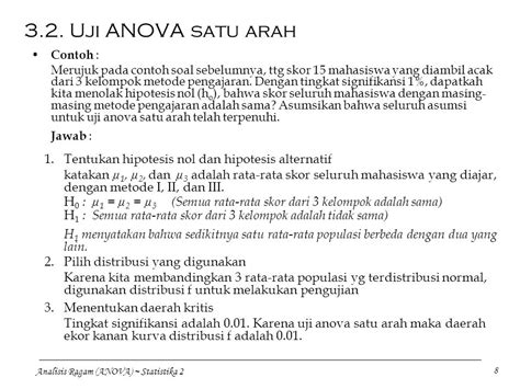 Contoh Soal Uji Anova Dan Penyelesaiannya - Contoh Soal Terbaru