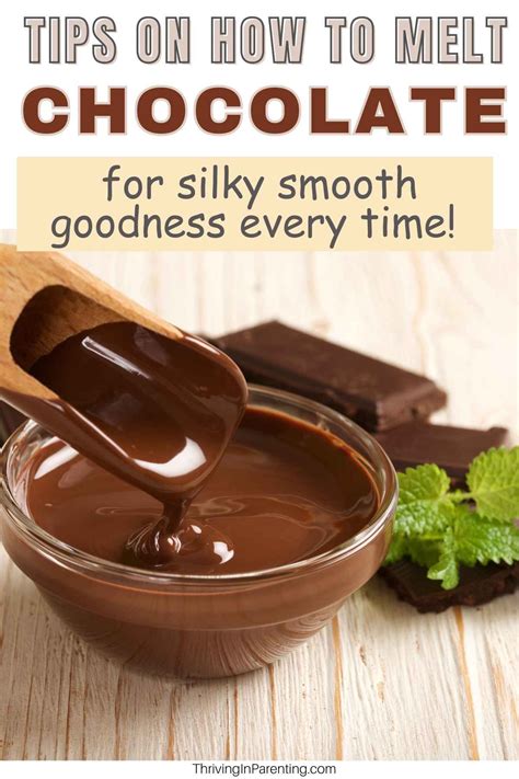 Tips On How To Melt Chocolate | Melting chocolate chips, Melted ...