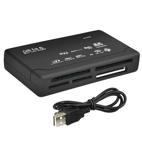 All In One Card Reader USB 2.0 SD Card Reader Adapter Support TF CF SD Mini SD SDHC MMC MS XD ...