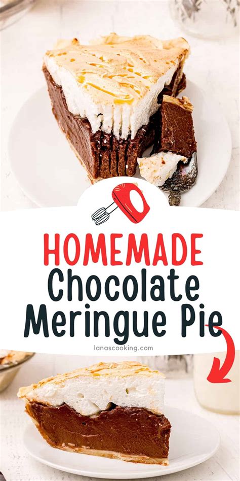 Old Fashioned Homemade Chocolate Meringue Pie Recipe - Lana’s Cooking