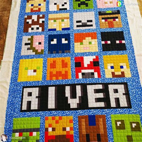 Minecraft Quilt Pattern FREE - My Handmade Space