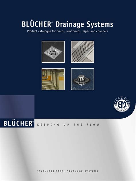 Blucher Drains Catalogue | PDF | Drainage | Stainless Steel